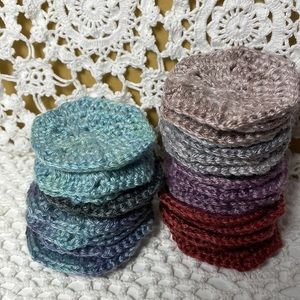 28 hand crocheted rounds for your art project